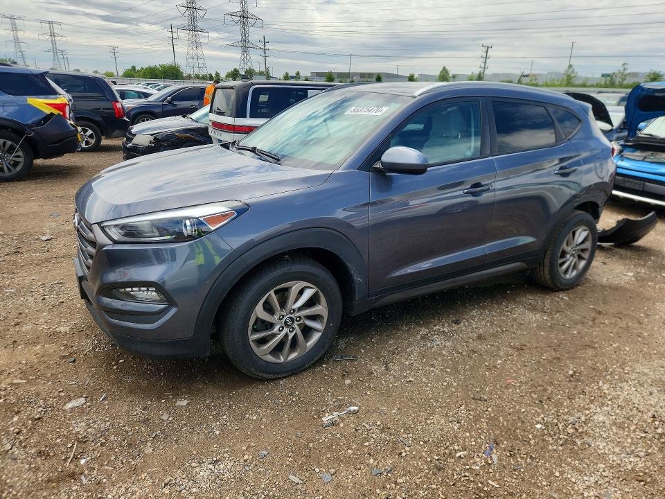 2016 Hyundai Tucson VIN KM8J3CA41GU089008 COPART salvage auction — REAR END, Il - Salvage Certificate, sold $1,950 on 2026-07-07 (photo 1)