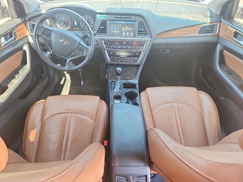 2015 Hyundai Sonata VIN 5NPE34AFXFH142990 COPART salvage auction — FRONT END, Ca - Salvage Certificate, sold $975 on 2026-07-02 (photo 8)