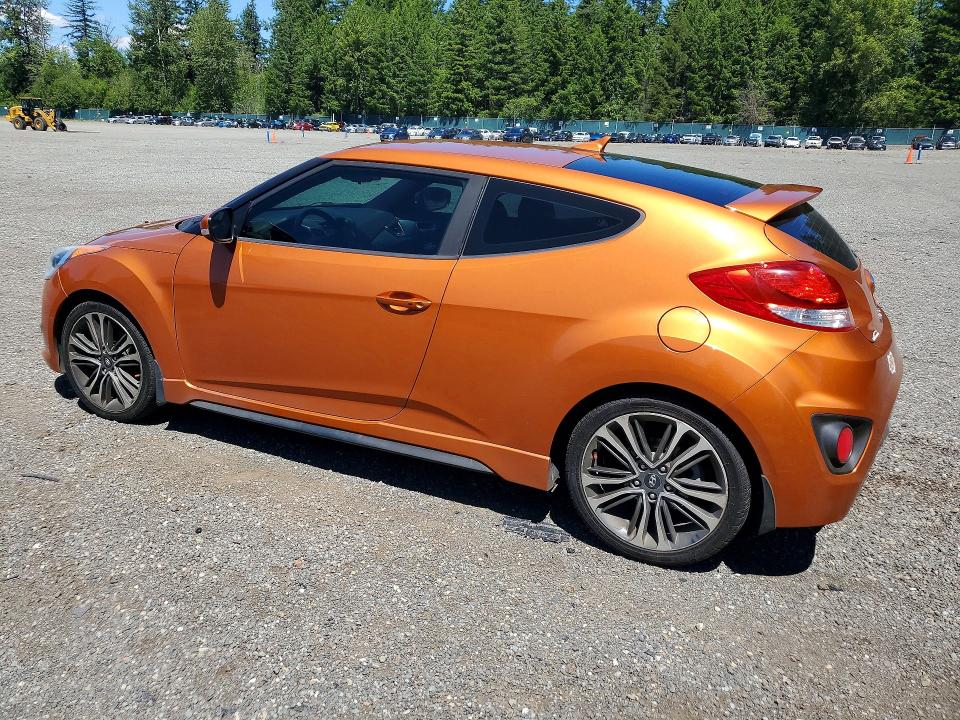 2016 Hyundai Veloster VIN KMHTC6AE9GU289654 COPART salvage auction — MINOR DENT/SCRATCHES, WA - VEHICLE CERT OF OWNERSHIP-TITL, sold $175 on 2026-07-28 (photo 2)