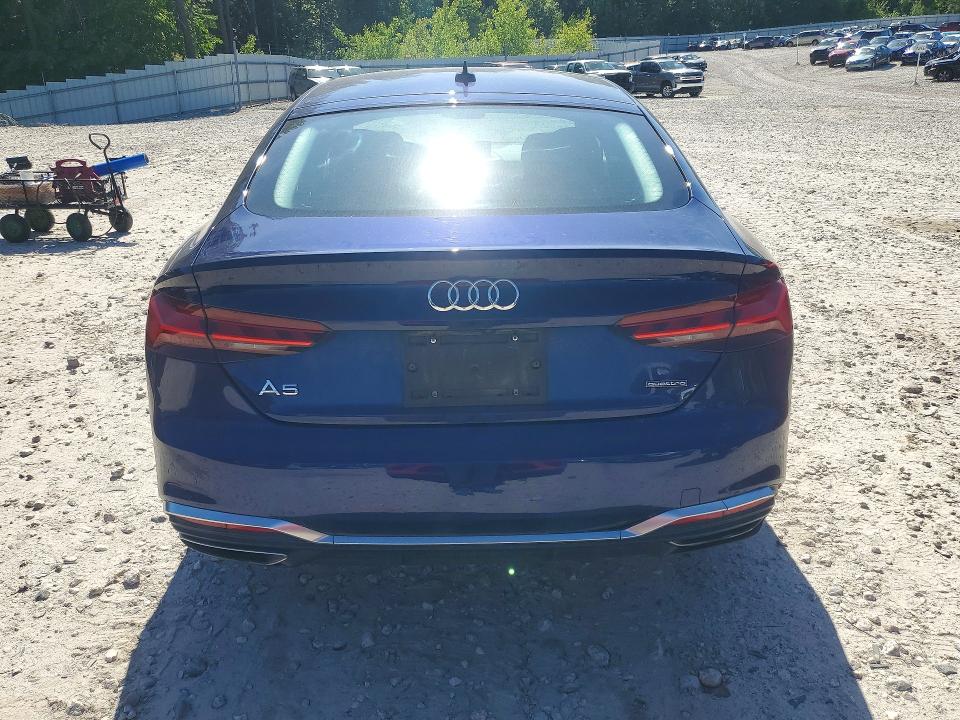 2021 Audi A5 VIN WAUDACF54MA058273 COPART salvage auction — MECHANICAL, Ma - Cert Of Title-Salvage, sold $9,700 on 2026-07-15 (photo 6)