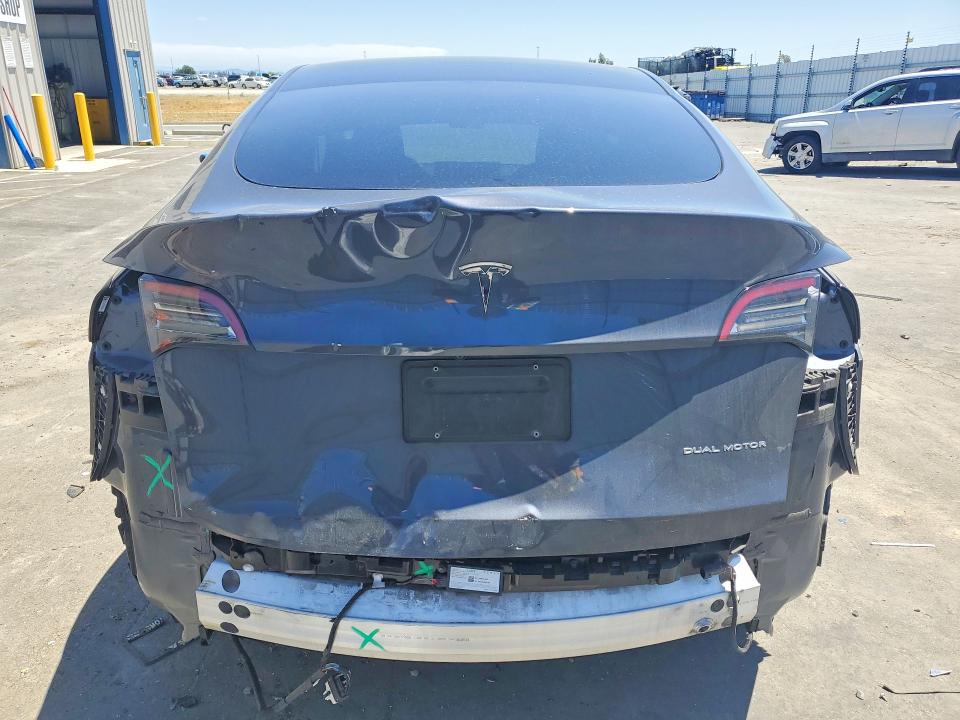 2022 Tesla Model y VIN 7SAYGDEE1NF571938 COPART salvage auction — FRONT END, Ca - Salvage Certificate, sold $8,200 on 2026-07-02 (photo 6)