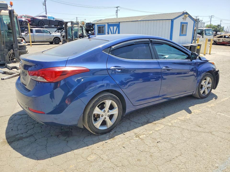 2016 Hyundai VIN 5NPDH4AE6GH735039 COPART salvage auction — FRONT END, CA - SALVAGE CERTIFICATE, sold $1,750 on 2026-07-02 (photo 3)