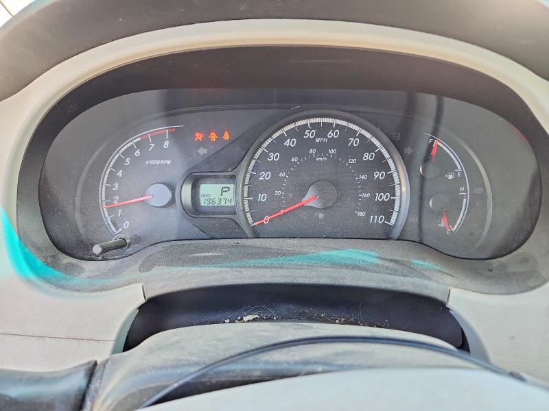 2012 Toyota Sienna VIN 5TDJK3DC0CS037460 COPART salvage auction — FRONT END, Or - Salvage Title Certificate, sold $1,650 on 2026-07-28 (photo 9)