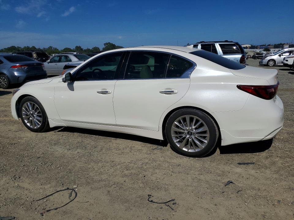 2021 Infiniti Q50 VIN JN1EV7BR7MM754686 COPART salvage auction — MINOR DENT/SCRATCHES, Az - Cert Of Title-Restored Salvage (P), sold $5,300 on 2026-07-02 (photo 2)
