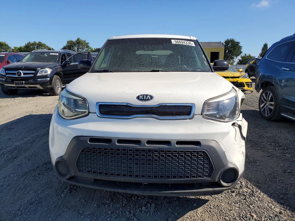 2015 Kia Soul VIN KNDJP3A58F7163779 COPART salvage auction — FRONT END, Ca - Salvage Certificate, sold $1,500 on 2026-07-07 (photo 5)