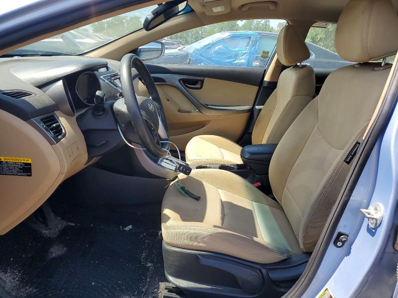 2012 Hyundai Elantra VIN KMHDH4AE5CU436363 COPART salvage auction — REAR END, Md - Cert Of Salvage > 75% Damage, sold $200 on 2026-07-21 (photo 7)