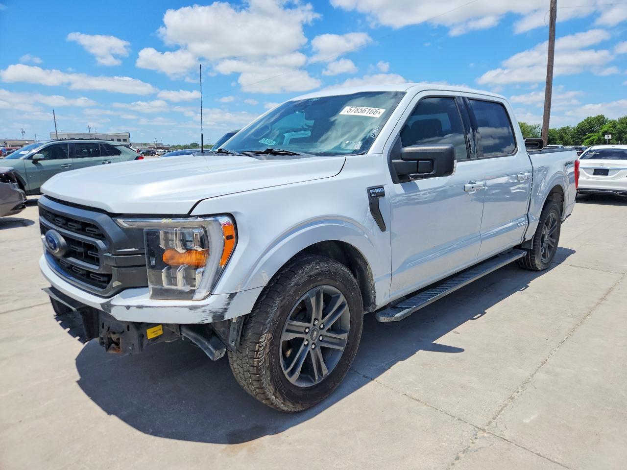 2021 Ford F-150 VIN 1FTEW1CP9MKE74462 COPART salvage auction — Front End, Ct - Clean Title, sold $10,500 on 2026-07-08 (photo 1)