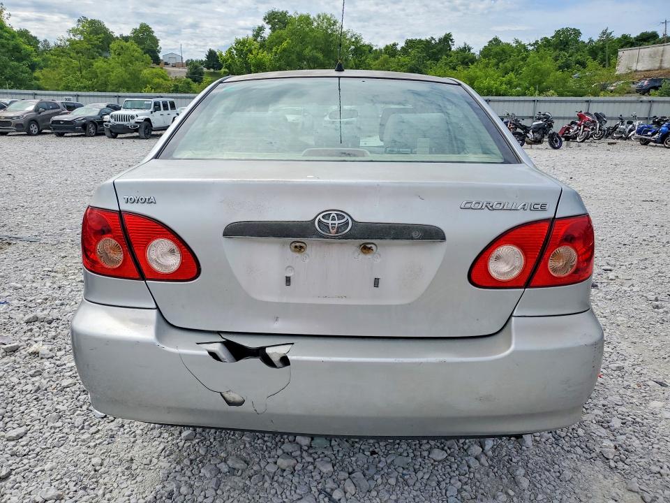 2007 Toyota Corolla VIN JTDBR32EX70106362 COPART salvage auction — FRONT END, Id - Salvage Certificate Of Title, sold $475 on 2026-07-17 (photo 6)