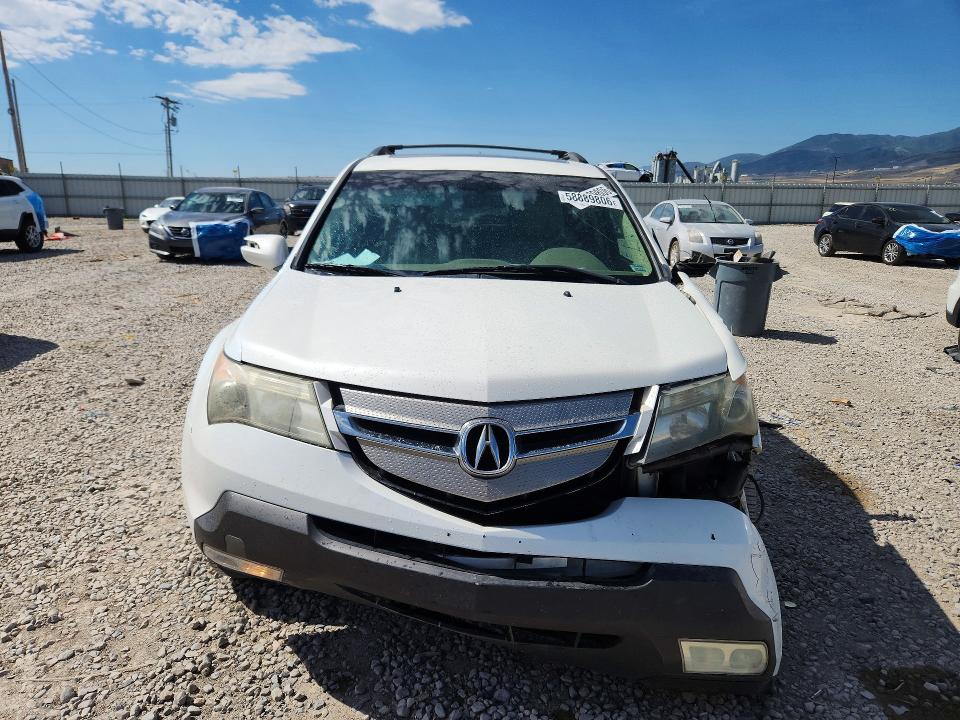 2007 Acura Mdx VIN 2HNYD28287H543749 COPART salvage auction — FRONT END, Ut - Salvage Certificate, sold $150 on 2026-07-17 (photo 5)