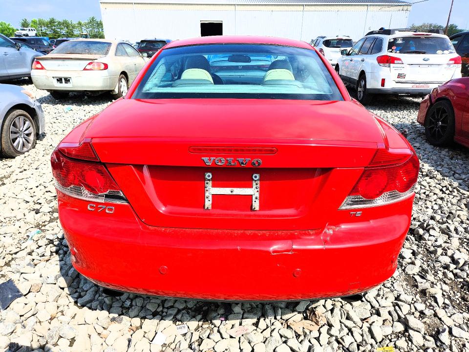 2007 Volvo C70 VIN YV1MC68217J011072 COPART salvage auction — REAR END, Nj - Cert Of Title-Salvage, sold $375 on 2026-07-29 (photo 6)