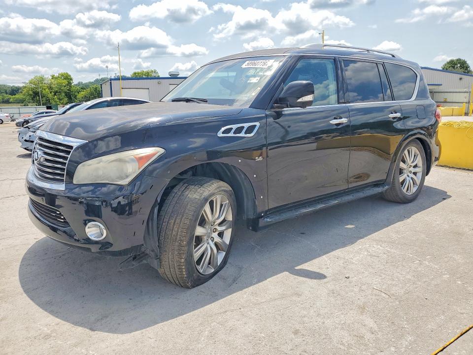2014 Infiniti Qx80 VIN JN8AZ2NE4E9066052 COPART salvage auction — MINOR DENT/SCRATCHES, Oh - Certificate Of Title, sold $1,100 on 2026-07-20 (photo 1)