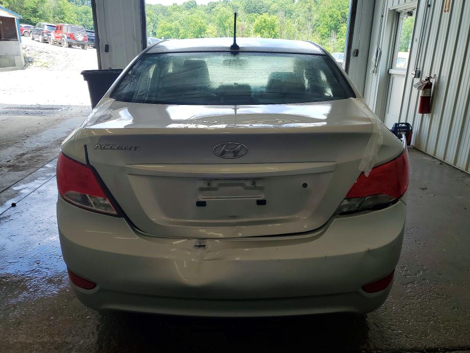 2016 Hyundai Accent VIN KMHCT4AE6GU139621 COPART salvage auction — REAR END, Pa - Certificate Of Salvage, sold $800 on 2026-07-15 (photo 6)