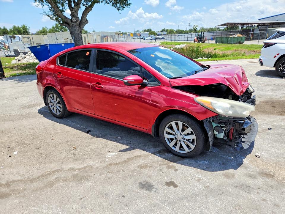 2014 Kia Forte VIN KNAFX4A63E5150367 COPART salvage auction — FRONT END, Fl - Cert Of Ttl-Rebuilt&Slvg Rbld, sold $450 on 2026-07-09 (photo 4)