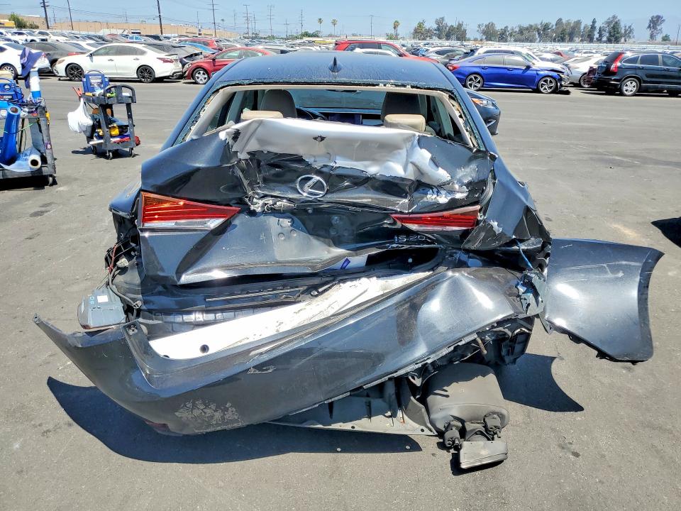 2017 Lexus Is VIN JTHBA1D20H5046433 COPART salvage auction — REAR END, Ca - Salvage Certificate, sold $2,150 on 2026-07-06 (photo 6)