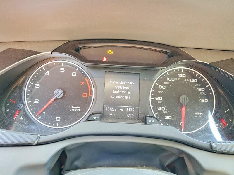 2012 Audi VIN WAUFFAFL8CA097492 COPART salvage auction — FRONT END, Co - Public - Salvage Title, sold $650 on 2026-07-25 (photo 9)