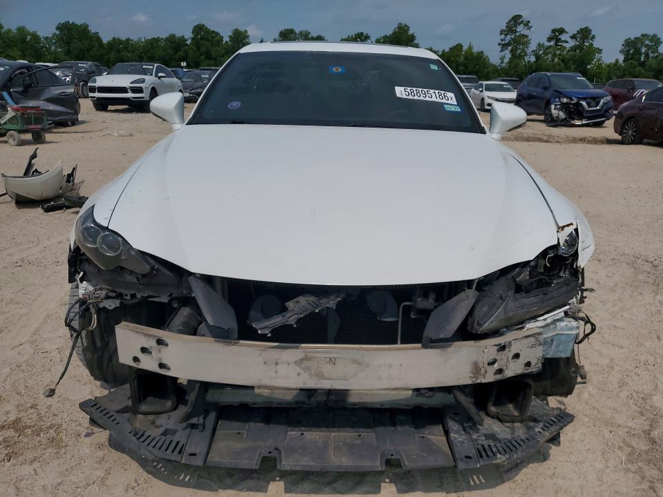 2015 Lexus Is VIN JTHBE1D2XF5021587 COPART salvage auction — FRONT END, Tx - Salvage Vehicle Title, sold $7,300 on 2026-07-28 (photo 5)