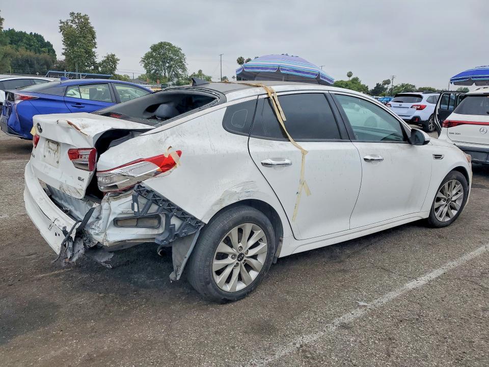 2017 Kia Optima VIN 5XXGU4L33HG153675 COPART salvage auction — REAR END, Ca - Salvage Certificate, sold $775 on 2026-08-21 (photo 3)