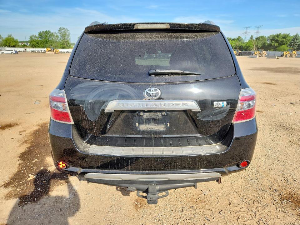 2010 Toyota Highlander hybrid VIN JTEBW3EH7A2040892 COPART salvage auction — HAIL, Il - Salvage Certificate, sold $2,450 on 2026-07-21 (photo 6)