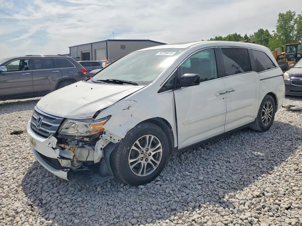 2013 Honda Odyssey VIN 5FNRL5H67DB047232 COPART salvage auction — FRONT END, Mi - Cert Of Title-Rebuilt Salvage, sold $775 on 2026-07-02 (photo 1)
