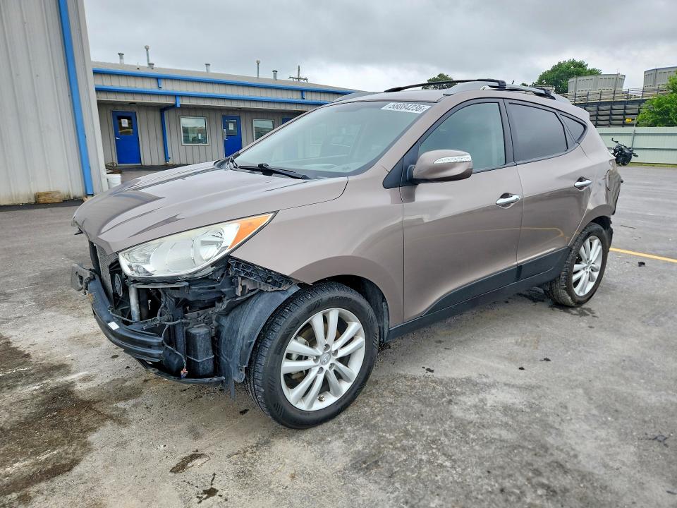 2013 Hyundai VIN KM8JU3AC8DU579963 COPART salvage auction — FRONT END, Ok - Cert Of Title-Salvage, sold $2,350 on 2026-07-15 (photo 1)