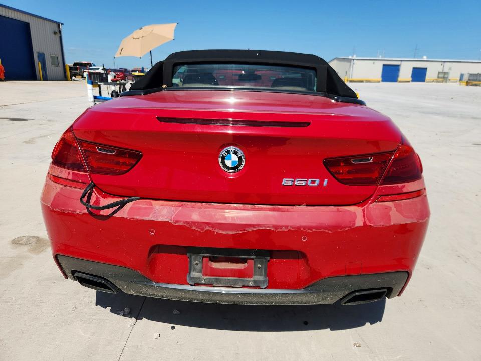 2013 BMW 6er VIN WBAYP9C50DDW21258 COPART salvage auction — FRONT END, Tx - Certificate Of Title, sold $4,550 on 2026-07-14 (photo 6)