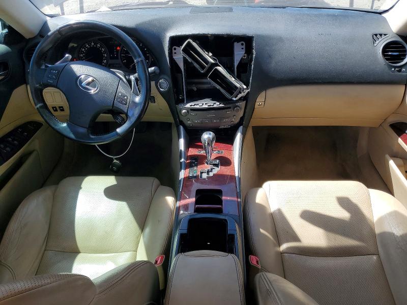2007 Lexus Is 250 VIN JTHBK262X72043135 COPART salvage auction — REAR END, CA - SALVAGE CERTIFICATE, sold $500 on 2026-07-21 (photo 8)