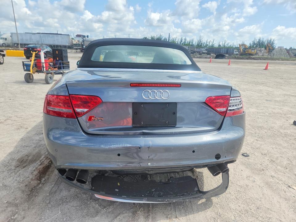 2012 Audi Rs5 VIN WAUVGAFH6CN005759 COPART salvage auction — REAR END, Fl - Cert Of Title Slvg Rebuildable, sold $4,150 on 2026-07-09 (photo 6)