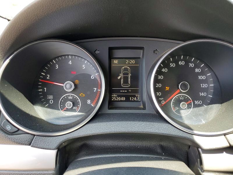 2012 Volkswagen Golf VIN WVWAB7AJ1CW191301 COPART salvage auction — FRONT END, Ca - Salvage Certificate, sold $375 on 2026-07-09 (photo 9)