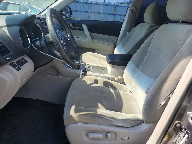 2012 Toyota Highlander VIN 5TDZK3EH6CS050971 COPART salvage auction — FRONT END, Al - Cert Of Title-Salvage Title, sold $2,750 on 2026-07-23 (photo 7)