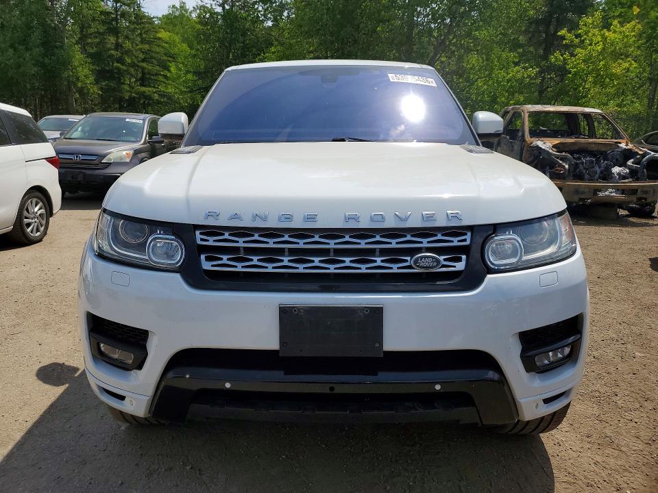 2016 Land rover Range rover sport VIN SALWR2KF6GA112621 COPART salvage auction — FRONT END, On - Permit No Brand - Unfit, sold $8,700 on 2026-07-02 (photo 5)