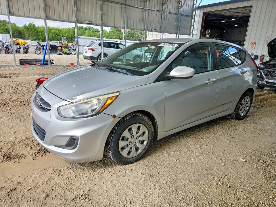 2015 Hyundai Accent VIN KMHCT5AE5FU219495 COPART salvage auction — HAIL, Mo - Certificate Of Title, sold $575 on 2026-07-06 (photo 1)
