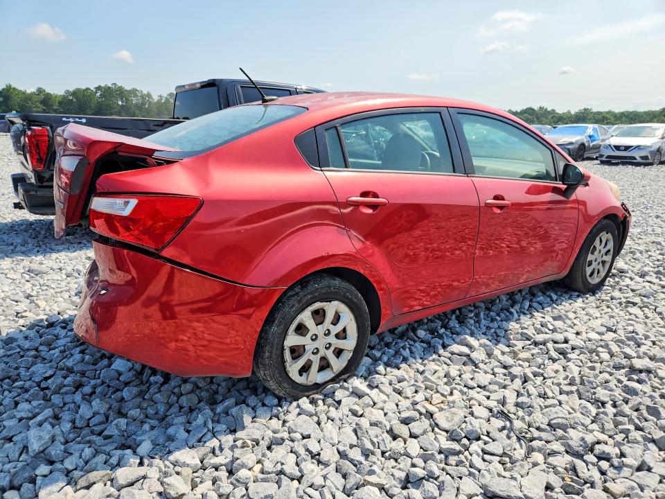 2013 Kia Rio VIN KNADN4A39D6123086 COPART salvage auction — REAR END, Salvage Title, sold $275 on 2026-07-14 (photo 3)