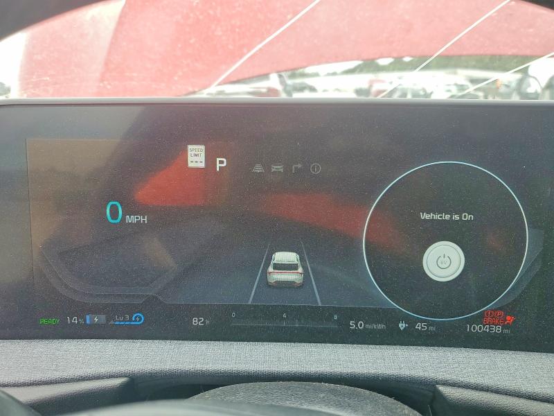 2022 Kia Ev6 VIN KNDC34LA1N5042395 COPART salvage auction — ROLLOVER, Ga - Cert Of Title-Salvage, sold $6,600 on 2026-07-22 (photo 9)