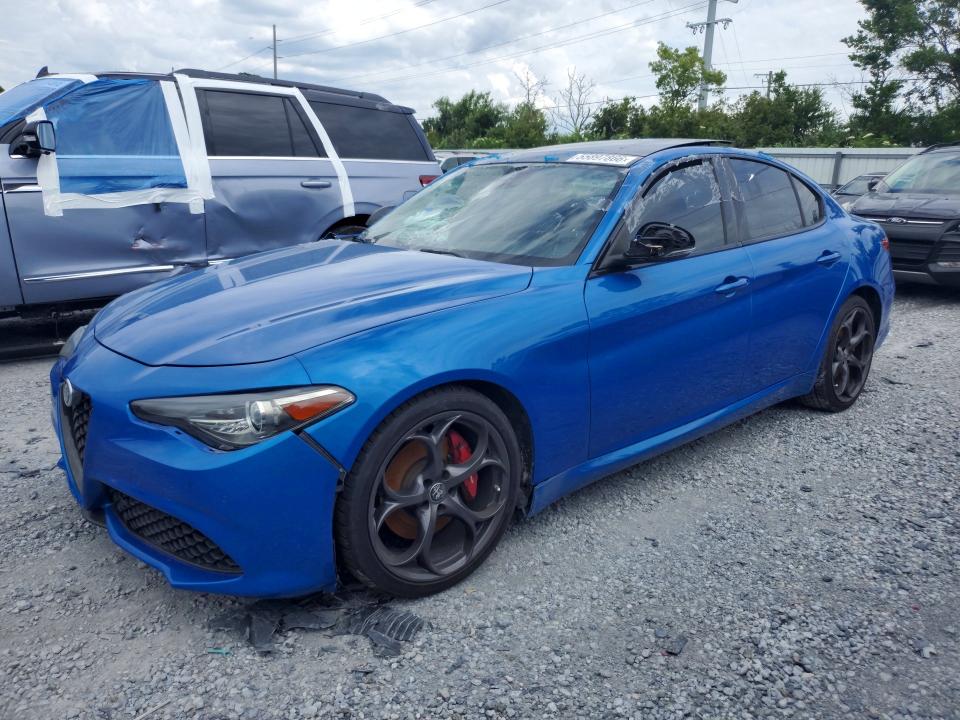2019 Alfa romeo Giulia VIN ZARFAMBN9K7607201 COPART salvage auction — FRONT END, FL - CERTIFICATE OF TITLE, sold $2,100 on 2026-07-17 (photo 1)