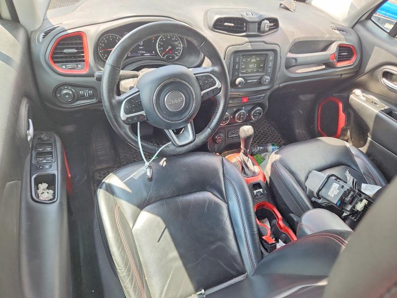 2017 Jeep Renegade VIN ZACCJBCB6HPF32183 COPART salvage auction — FRONT END, Oh - Cert Of Title-Salvage, sold $1,350 on 2026-07-08 (photo 8)