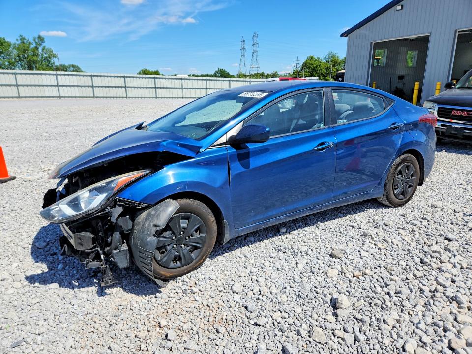 2016 Hyundai VIN KMHDH4AE1GU492855 COPART salvage auction — FRONT END, Oh - Cert Of Title-Salvage, sold $725 on 2026-07-07 (photo 1)