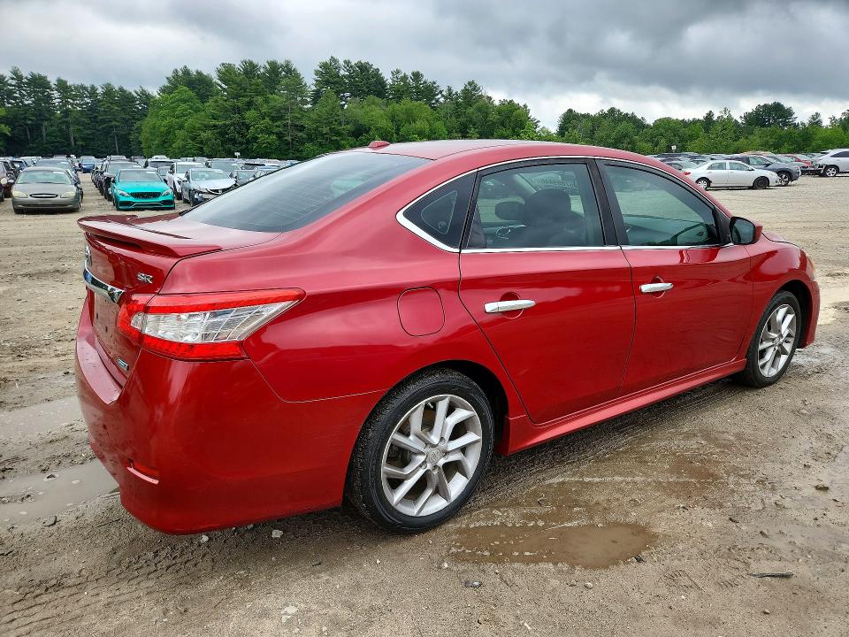 2013 Nissan Sentra VIN 3N1AB7APXDL615380 COPART salvage auction — FRONT END, Ma - Cert Of Title-Reconstrctd Coll, sold $900 on 2026-07-02 (photo 3)