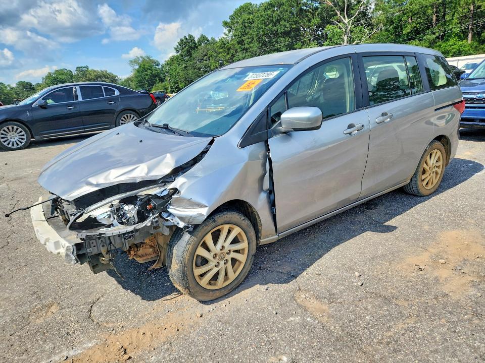2012 Mazda 5 VIN JM1CW2BL6C0131579 COPART salvage auction — FRONT END, Al - Cert Of Title-Flood Salvage, sold $225 on 2026-07-13 (photo 1)