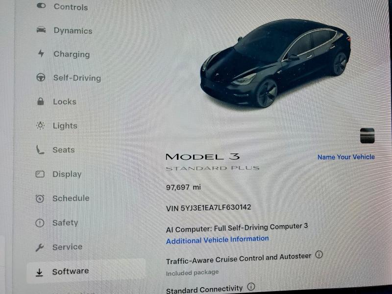 2020 Tesla Model 3 VIN 5YJ3E1EA7LF630142 COPART salvage auction — SIDE, Ca - Salvage Certificate, sold $3,400 on 2026-07-10 (photo 9)