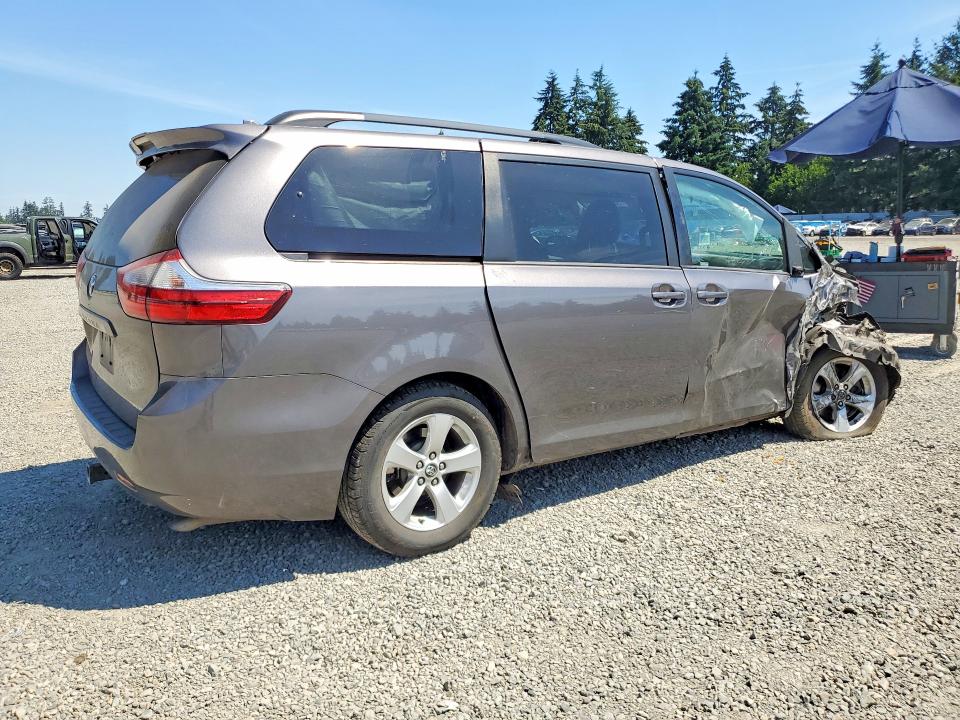 2018 Toyota Sienna VIN 5TDKZ3DC6JS921352 COPART salvage auction — FRONT END, Wa - Bill Of Sale, sold $3,300 on 2026-07-10 (photo 3)