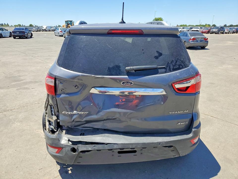 2018 Ford Ecosport VIN MAJ6P1WL4JC243474 COPART salvage auction — REAR END, Ca - Salvage Certificate, sold $2,250 on 2026-07-04 (photo 6)