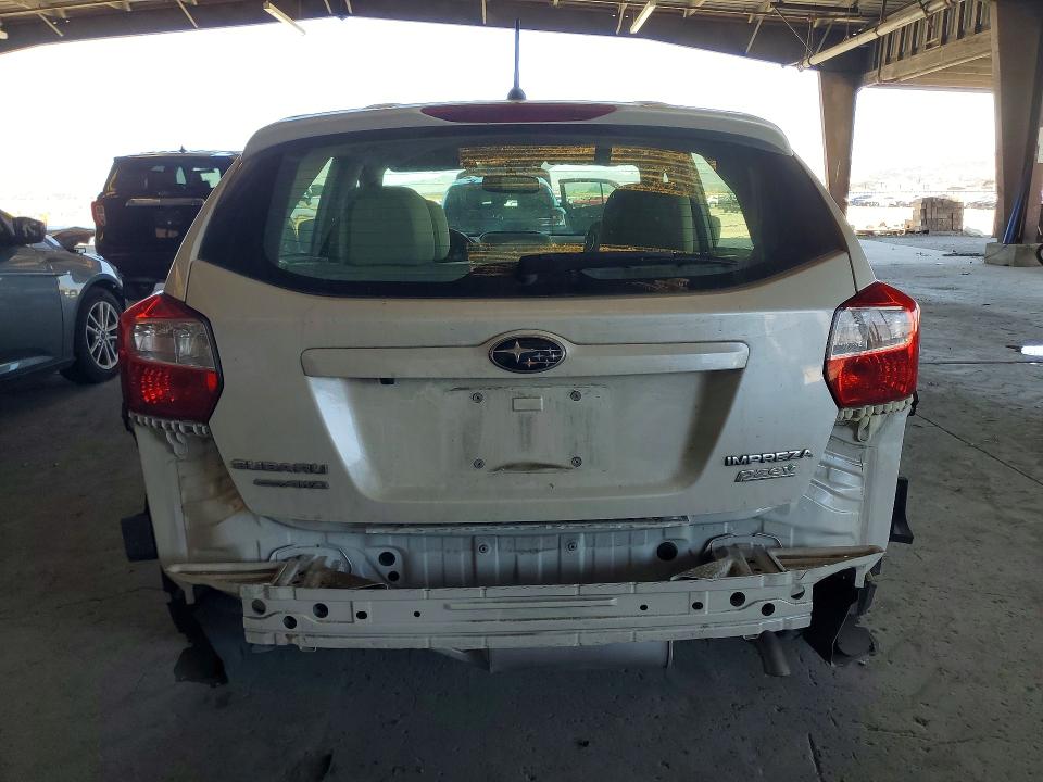 2014 Subaru Impreza VIN JF1GPAH66E8222212 COPART salvage auction — REAR END, Ca - Salvage Certificate, sold $3,850 on 2026-07-02 (photo 6)