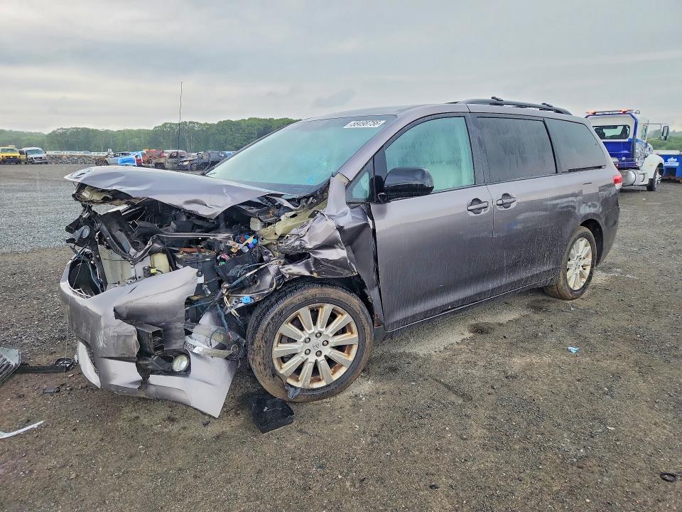 2012 Toyota Sienna VIN 5TDDK3DC2CS046223 COPART salvage auction — FRONT END, Ma - Cert Of Title-Reconstrctd Coll, sold $400 on 2026-07-22 (photo 1)