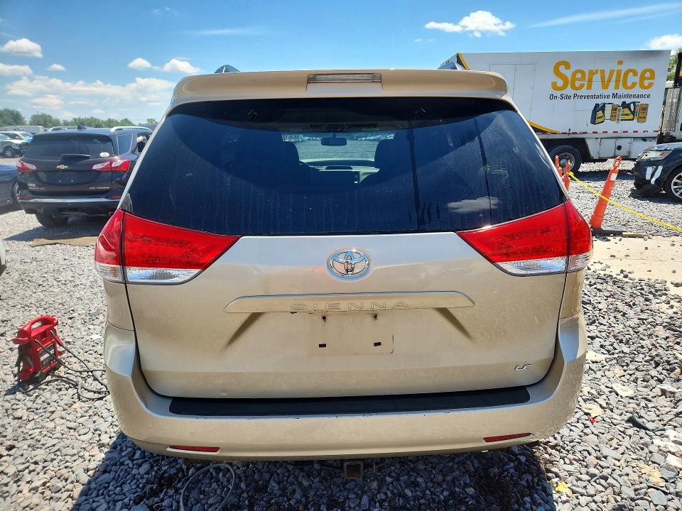 2013 Toyota VIN 5TDKK3DC2DS337751 COPART salvage auction — FRONT END, Il - Salvage Certificate, sold $1,100 on 2026-07-27 (photo 6)