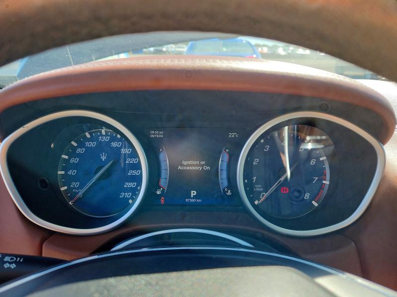 2016 Maserati Ghibli VIN ZAM57RTA2G1187980 COPART salvage auction — MECHANICAL, ON - PERMIT NO BRAND - UNFIT, sold $3,400 on 2026-07-16 (photo 9)