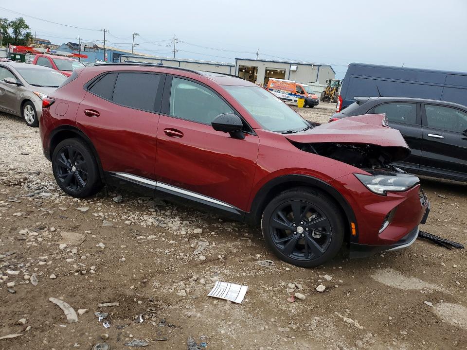 2021 Buick Envision VIN LRBFZPR42MD080171 COPART salvage auction — FRONT END, Il - Salvage Certificate, sold $3,650 on 2026-07-17 (photo 4)