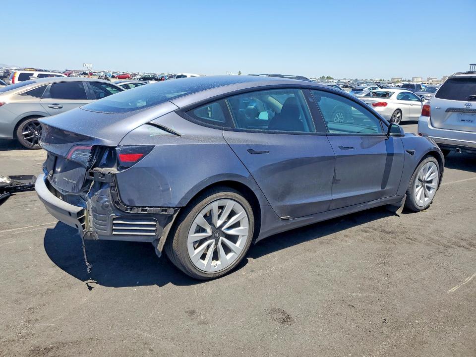2023 Tesla Model 3 VIN 5YJ3E1EB7PF386359 COPART salvage auction — REAR END, Ca - Salvage Certificate, sold $11,100 on 2026-07-22 (photo 3)