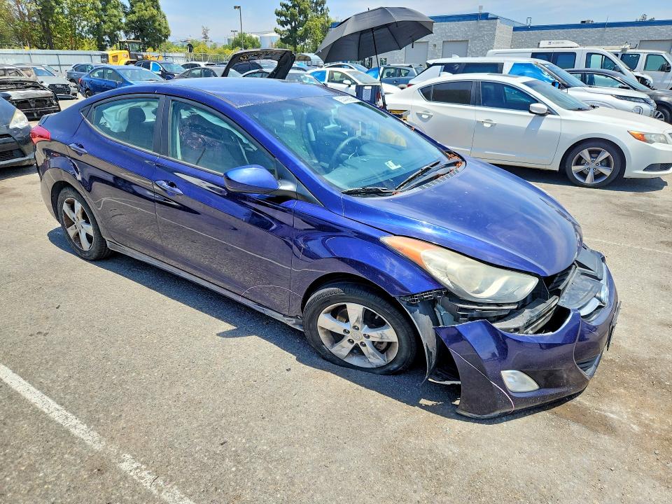 2013 Hyundai Elantra VIN 5NPDH4AEXDH336758 COPART salvage auction — FRONT END, Ca - Salvage Certificate, sold $950 on 2026-07-02 (photo 4)