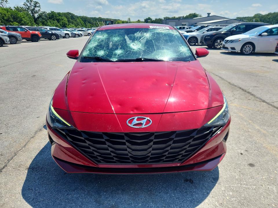 2023 Hyundai Elantra VIN KMHLM4AG9PU410198 COPART salvage auction — HAIL, Mo - Salvage Certificate Of Title, sold $4,750 on 2026-07-09 (photo 5)