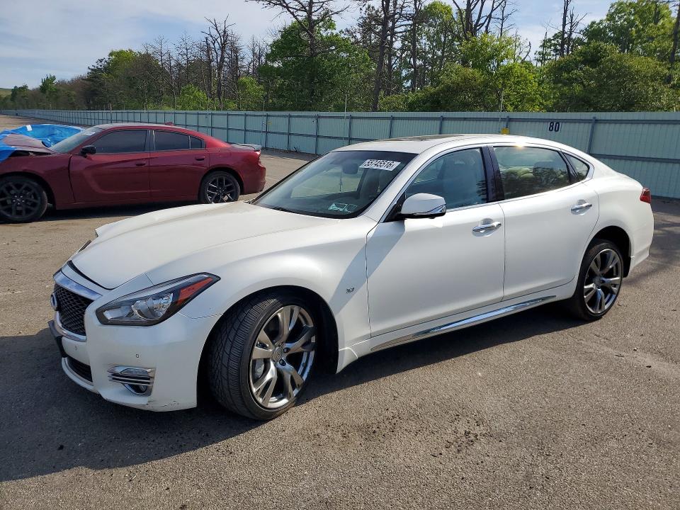 2017 Infiniti Q70 VIN JN1BY1PRXHM210804 COPART salvage auction — FRONT END, Ny - Mv-907A Salvage Certificate, sold $1,700 on 2026-07-20 (photo 1)
